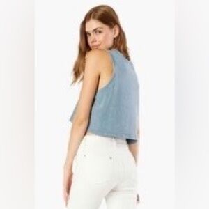 Beyond Yoga women's DON'T DISTRESS balance cotton crop tank top